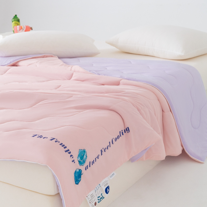 91家纺网 家纺一手货源 找家纺 （总）荔禾家居 2024新款A类氨纶凉感丝冰感夏被