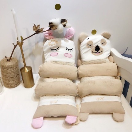 91家纺网 家纺一手货源 找家纺 （总）【品牌尾单】定型枕婴儿a类枕头0-3岁 荞麦壳宝宝矫正防偏头幼儿