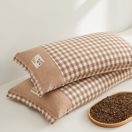 91家纺网 家纺一手货源 找家纺 （总）乐可 2024新款水洗棉荞麦简约枕 枕头枕芯