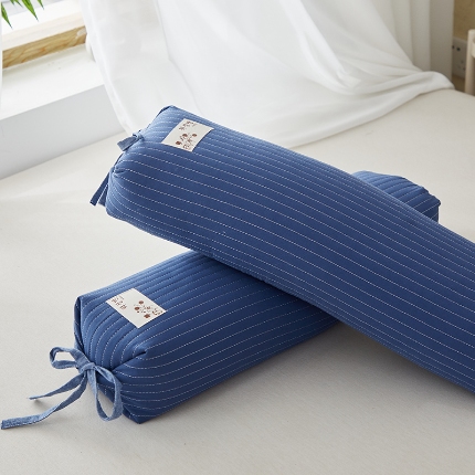 91家纺网 家纺一手货源 找家纺 （总）乐可 2024新款全棉砂洗糖果荞麦枕20*58cm 枕头枕芯