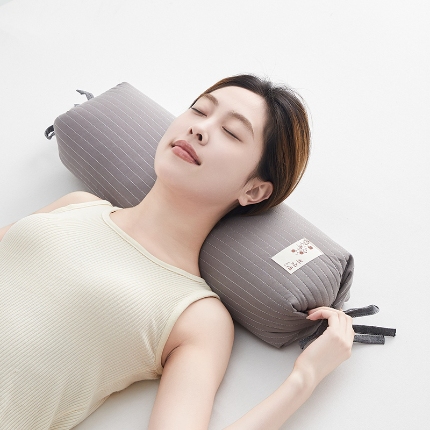 91家纺网 家纺一手货源 找家纺 （总）乐可 2024新款全棉砂洗糖果荞麦枕20*58cm 枕头枕芯