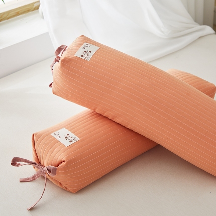 91家纺网 家纺一手货源 找家纺 （总）乐可 2024新款全棉砂洗糖果荞麦枕20*58cm 枕头枕芯