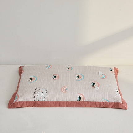 91家纺网 家纺一手货源 找家纺 （总）乐可 2024新款全棉纱布儿童黄荆子荞麦枕头枕芯