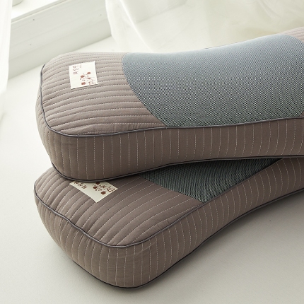 91家纺网 家纺一手货源 找家纺 （总）乐可 2024新款全棉砂洗元宝荞麦枕头枕芯