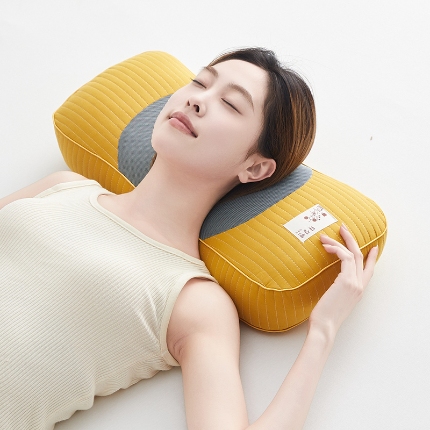 91家纺网 家纺一手货源 找家纺 （总）乐可 2024新款全棉砂洗元宝荞麦枕头枕芯