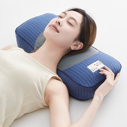 91家纺网 家纺一手货源 找家纺 （总）乐可 2024新款全棉砂洗元宝荞麦枕头枕芯