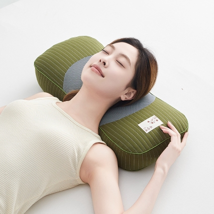 91家纺网 家纺一手货源 找家纺 （总）乐可 2024新款全棉砂洗元宝荞麦枕头枕芯