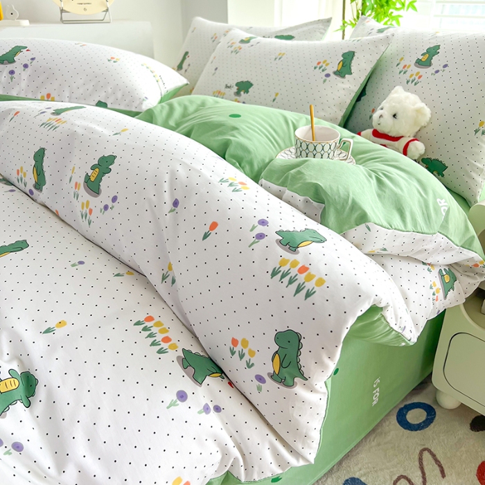 91家纺网 家纺一手货源 找家纺 雲归梦 2024新款全棉13070多规格四件套 小奶龙