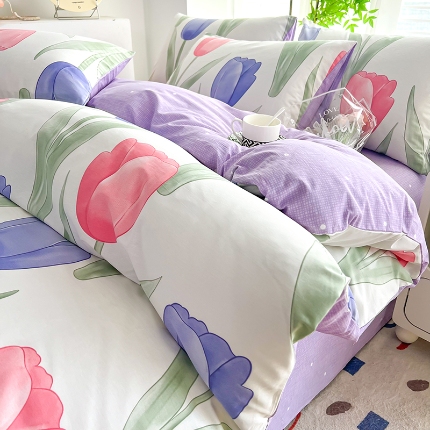 雲归梦 2024新款全棉13070多规格四件套 香恋花