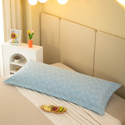 91家纺网 家纺一手货源 找家纺 喜相逢家纺2024新款 D26-双人枕套-纯棉磨毛长枕套全棉磨毛