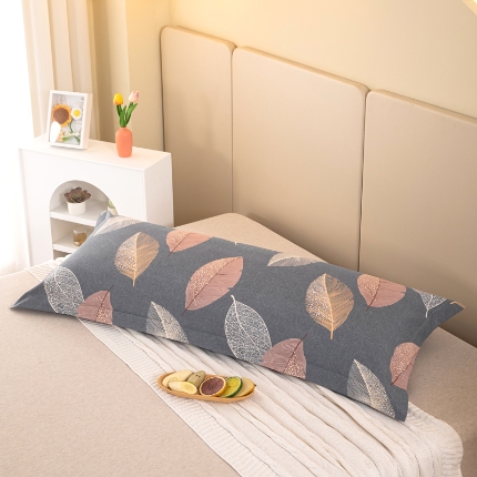 91家纺网 家纺一手货源 找家纺 喜相逢家纺2024新款 D26-双人枕套-纯棉磨毛长枕套全棉磨毛