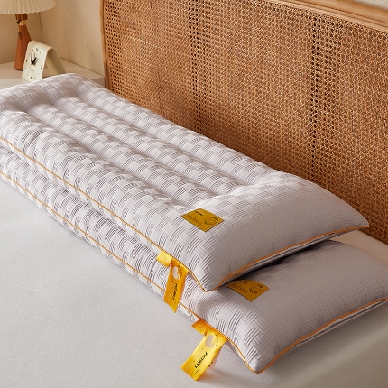 91家纺网 家纺一手货源 找家纺 （总）乐可 2024新款A类华夫格双人长枕 枕头枕芯