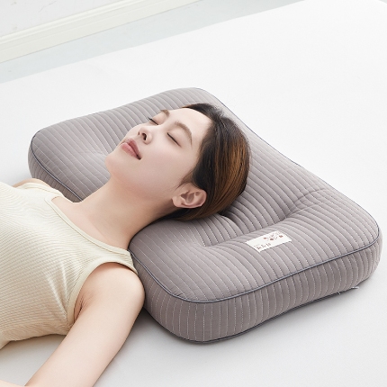 91家纺网 家纺一手货源 找家纺 （总）乐可 2024新款全棉砂洗分区荞麦枕 枕头枕芯