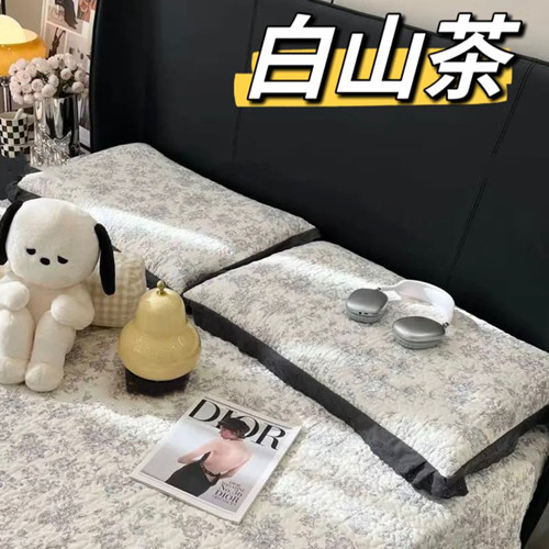 91家纺网 家纺一手货源 找家纺 法式纯棉枕套48x74cm 全棉加厚枕套纯棉枕头套一对装