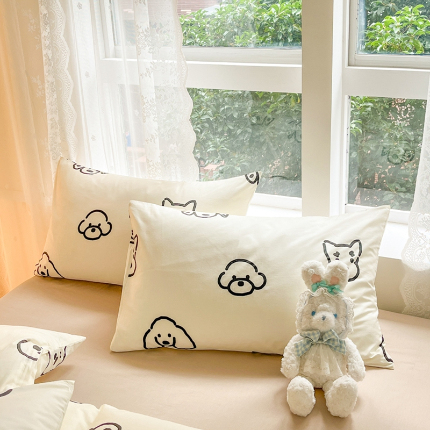 91家纺网 家纺一手货源 找家纺 （总）柠馨 2023新款13376全棉单品枕套