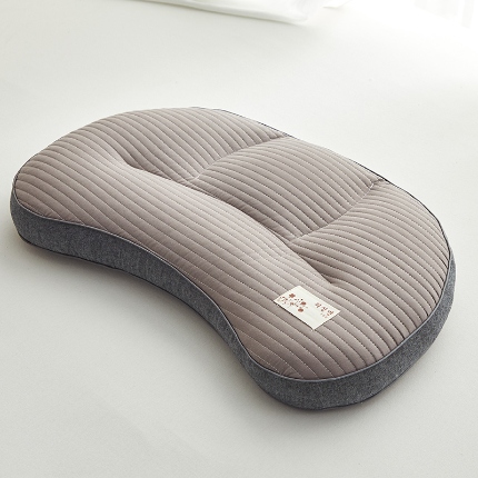 91家纺网 家纺一手货源 找家纺 （总）乐可 2024新款砂洗月牙分区荞麦枕 枕头枕芯