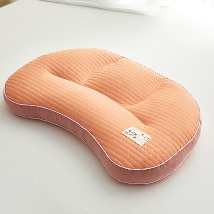 91家纺网 家纺一手货源 找家纺 （总）乐可 2024新款砂洗月牙分区荞麦枕 枕头枕芯