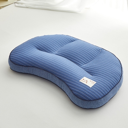 91家纺网 家纺一手货源 找家纺 （总）乐可 2024新款砂洗月牙分区荞麦枕 枕头枕芯