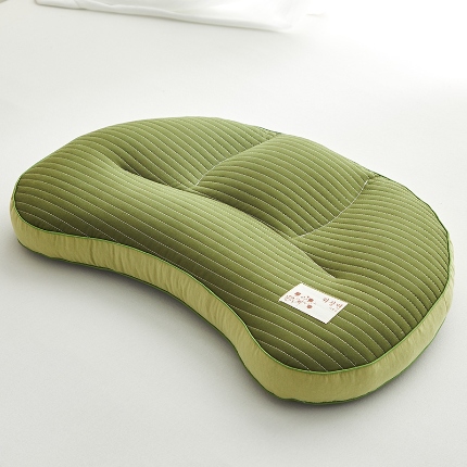 91家纺网 家纺一手货源 找家纺 （总）乐可 2024新款砂洗月牙分区荞麦枕 枕头枕芯