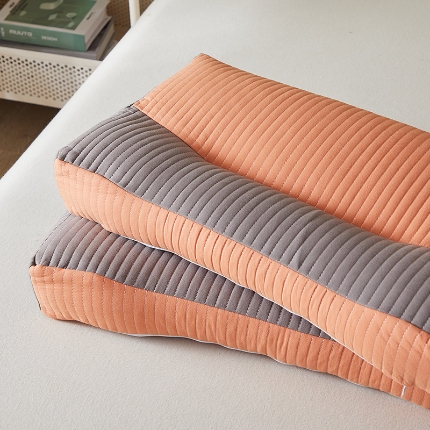 91家纺网 家纺一手货源 找家纺 （总）乐可 2024新款砂洗三维立体荞麦枕 枕头枕芯