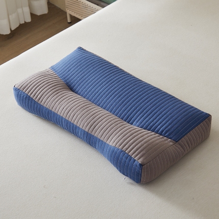 91家纺网 家纺一手货源 找家纺 （总）乐可 2024新款砂洗三维立体荞麦枕 枕头枕芯