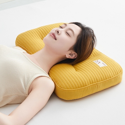 91家纺网 家纺一手货源 找家纺 （总）乐可 2024新款砂洗多位护颈荞麦枕 枕头枕芯