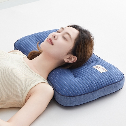 91家纺网 家纺一手货源 找家纺 （总）乐可 2024新款砂洗多位护颈荞麦枕 枕头枕芯