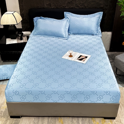 91家纺网 家纺一手货源 找家纺 （总）经年 2025年  新款 水洗真丝提花单床笠 直播爆款 