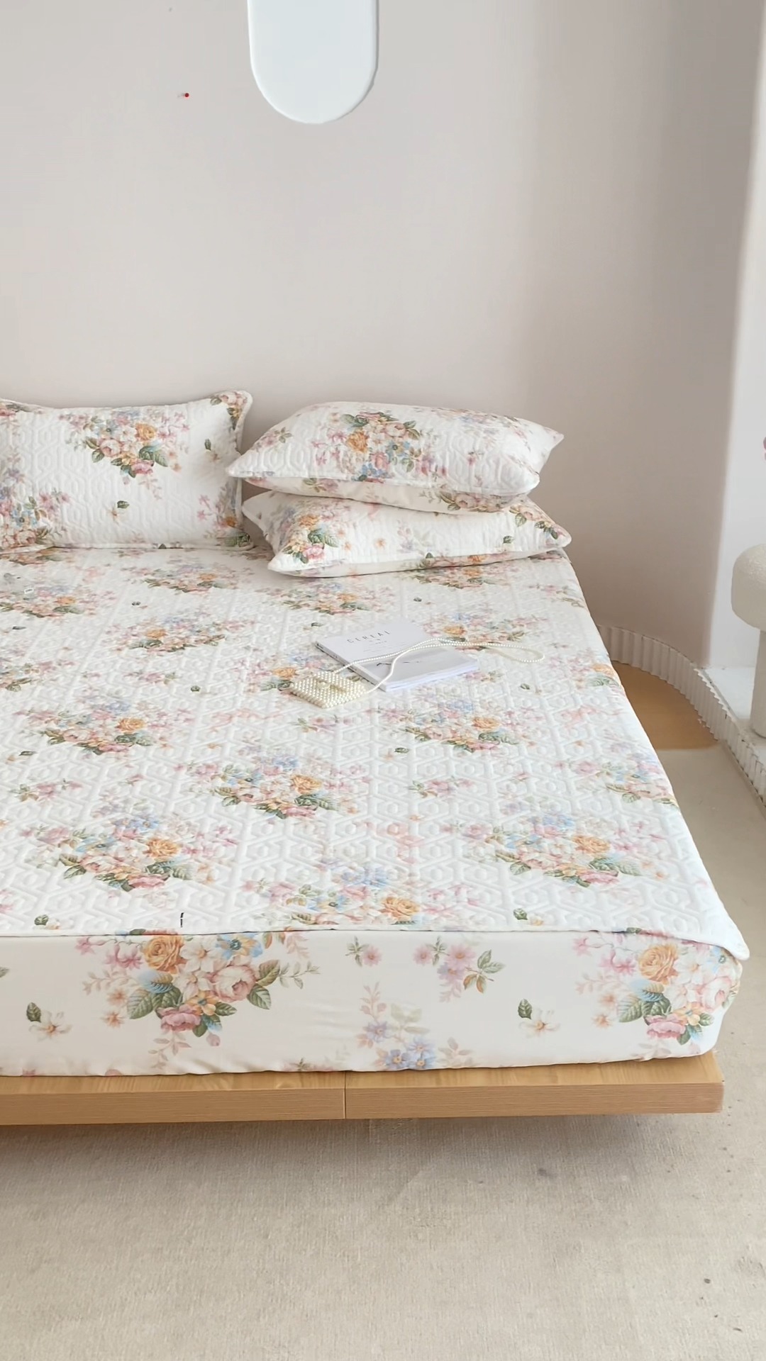 91家纺网 家纺一手货源 找家纺 （总）忘忧草 2025新款A类全棉印花夹棉床笠纯棉