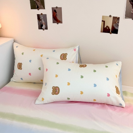 91家纺网 家纺一手货源 找家纺 （总） 2024新款13070全棉印花枕套