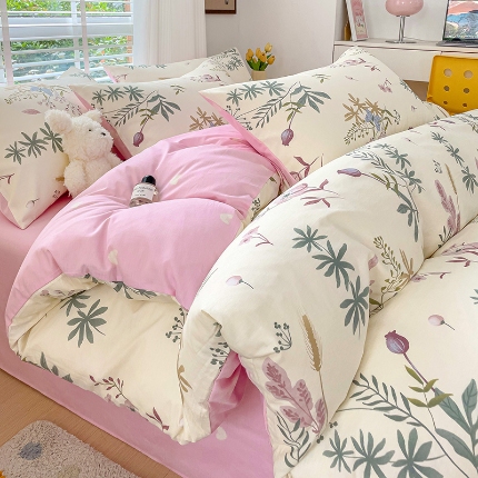 91家纺网 家纺一手货源 找家纺 （总）2024新款13070全棉印花100新疆棉单被套