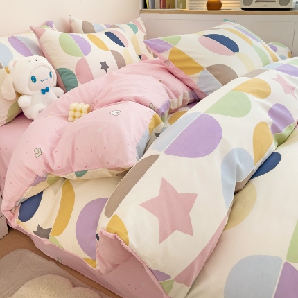 91家纺网 家纺一手货源 找家纺 （总）2024新款13070全棉印花100新疆棉单被套