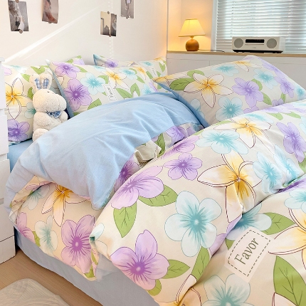 91家纺网 家纺一手货源 找家纺 （总）2024新款13070全棉印花100新疆棉单被套