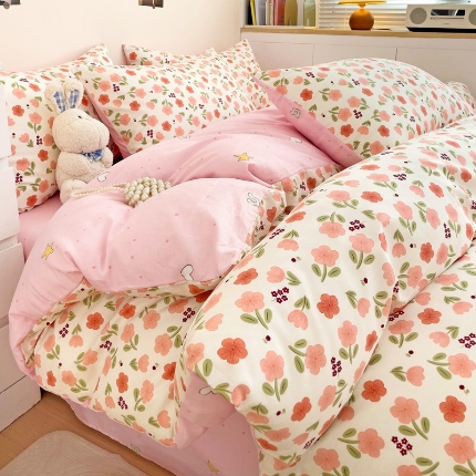 91家纺网 家纺一手货源 找家纺 （总）2024新款13070全棉印花100新疆棉单被套