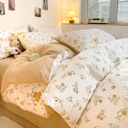 91家纺网 家纺一手货源 找家纺 （总）2024新款13070全棉印花100新疆棉单被套