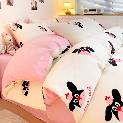 91家纺网 家纺一手货源 找家纺 （总）2024新款13070全棉印花100新疆棉单被套