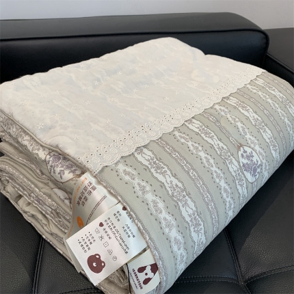 奈萝 2024新款法式花边针织夏被春秋被 凯瑟琳