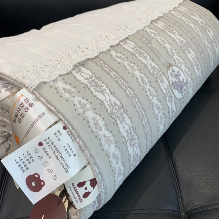 91家纺网 家纺一手货源 找家纺 奈萝 2024新款法式花边针织夏被春秋被 凯瑟琳