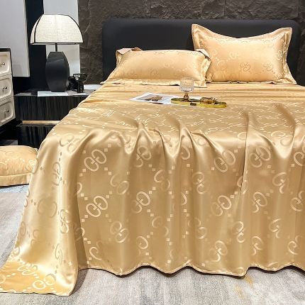 91家纺网 家纺一手货源 找家纺 （总）经年 2025年 新款 水洗真丝提花单床单 直播首选