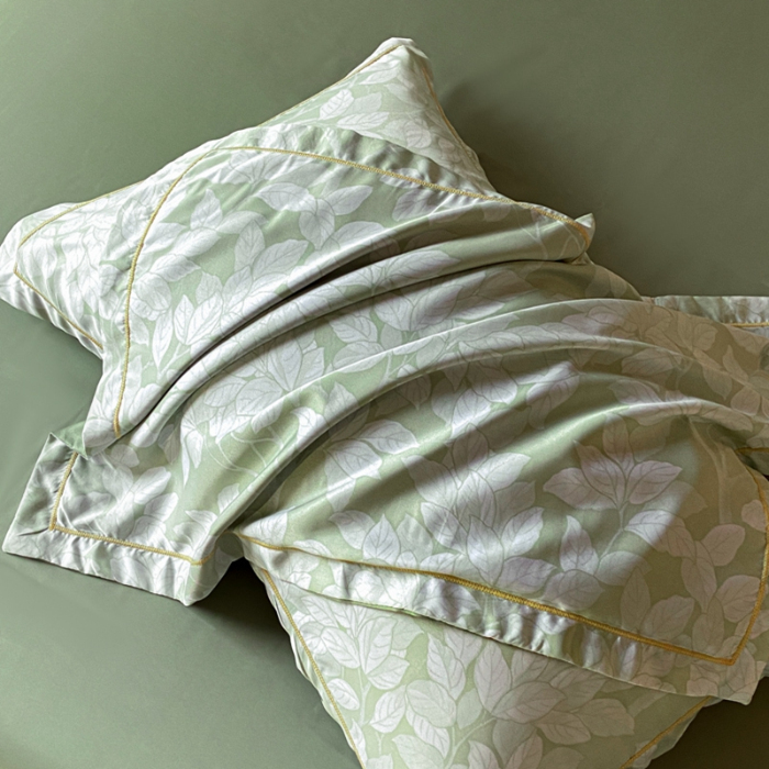 91家纺网 家纺一手货源 找家纺 佳品居 2024新款直播水洗天丝夏被冰丝夏凉被空调被四件套 青竹-绿