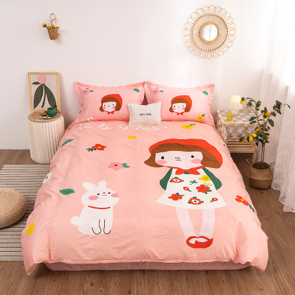 （总）金爱家 2021新款13372卡通全棉四件套