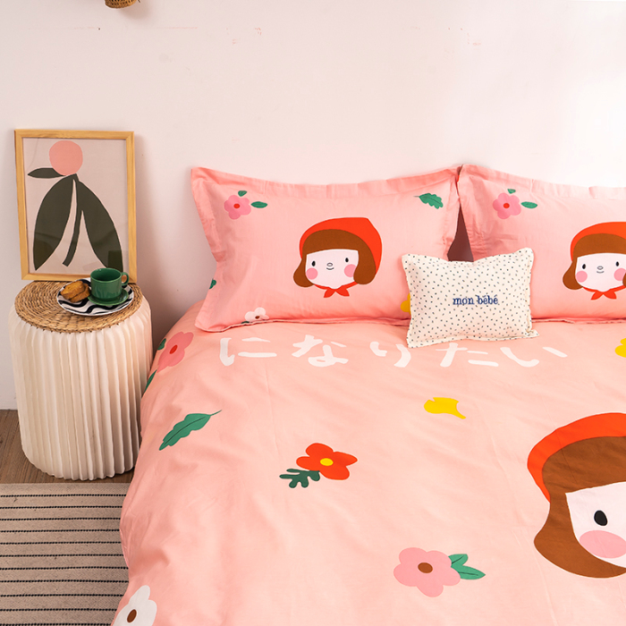 91家纺网 家纺一手货源 找家纺 （总）金爱家 2021新款13372卡通全棉四件套