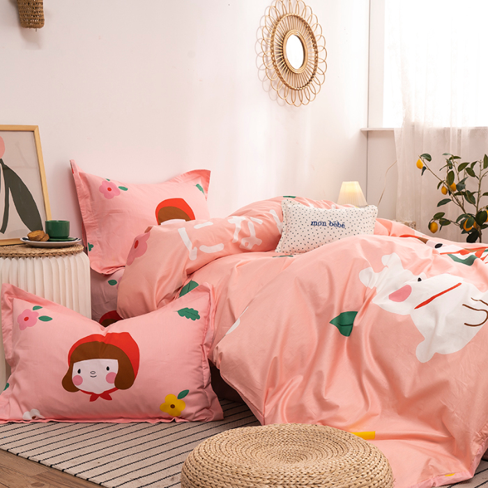 91家纺网 家纺一手货源 找家纺 （总）金爱家 2021新款13372卡通全棉四件套