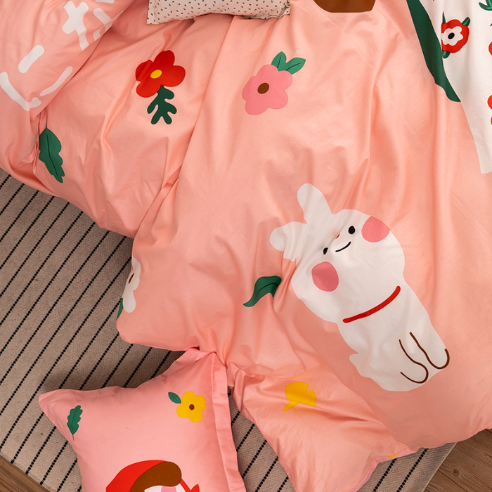 91家纺网 家纺一手货源 找家纺 （总）金爱家 2021新款13372卡通全棉四件套