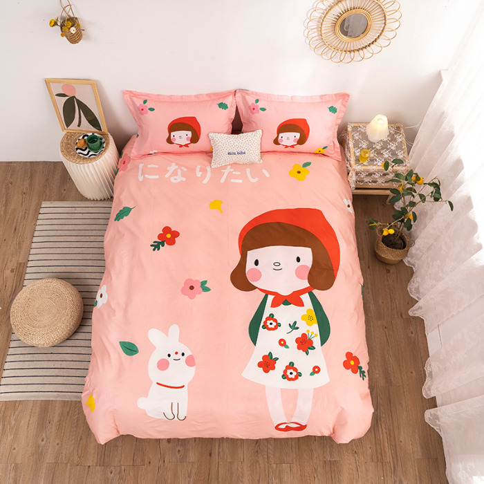 91家纺网 家纺一手货源 找家纺 （总）金爱家 2021新款13372卡通全棉四件套