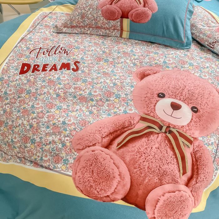 91家纺网 家纺一手货源 找家纺 （总）金爱家 2023新款大版卡通磨毛四件套