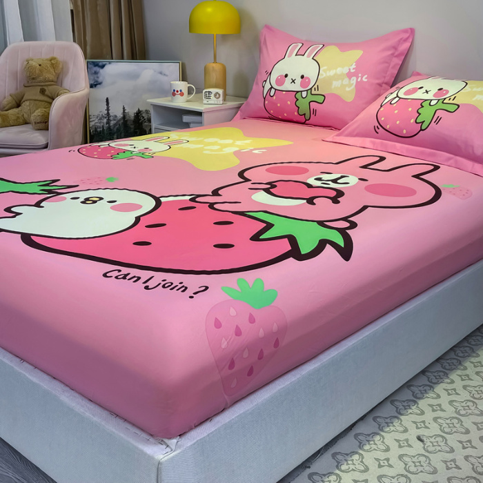 91家纺网 家纺一手货源 找家纺 （总）金爱家 2021新款全棉大版单品床笠