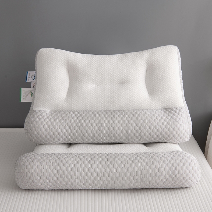 爱来伊家 2024新款冰豆豆夏季枕芯反牵引枕48*74cm 牵引枕-灰