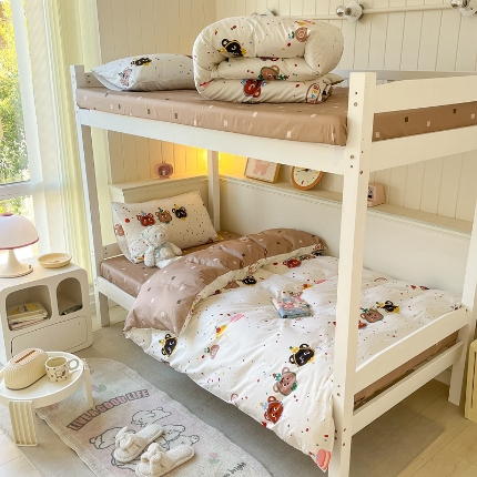 91家纺网 家纺一手货源 找家纺 （总）寻米 2024新款学生全棉印花三件套