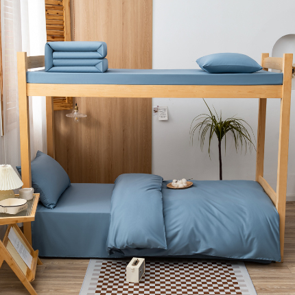 91家纺网 家纺一手货源 找家纺 （总）斯尔顿 2025新款AB版全棉印花宿舍学生三件套床单款三件套 学生床品6件套